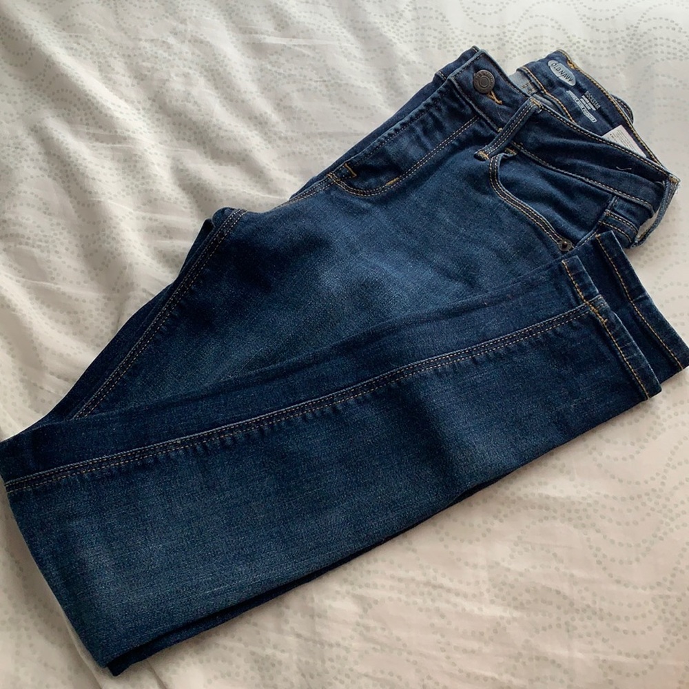 Old Navy High Rise Dark Wash Rockstar Skinny Jeans